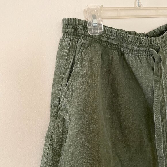 Relax fit shorts, Olive green lightweight shorts - Picture 4 of 6